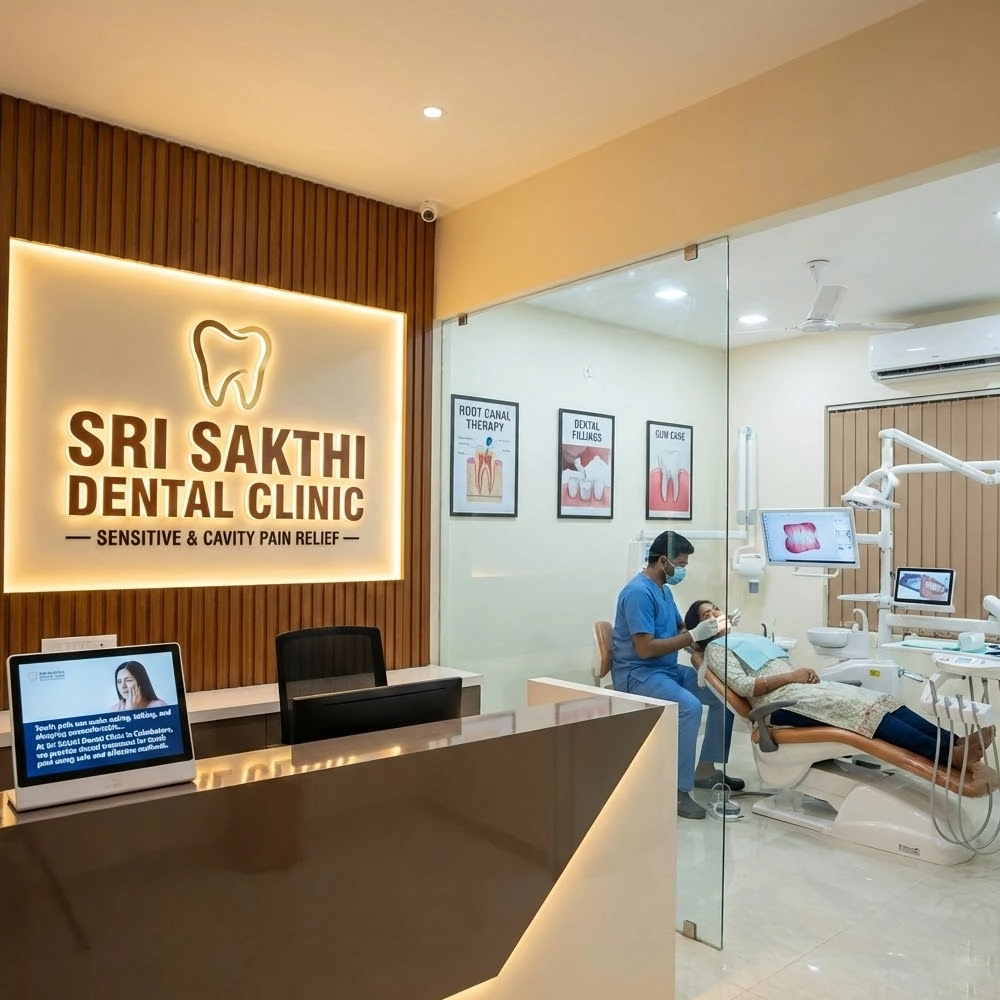Sri Sakthi Dental Clinic in Coimbatore offering advanced dental treatments and personalized oral care services.