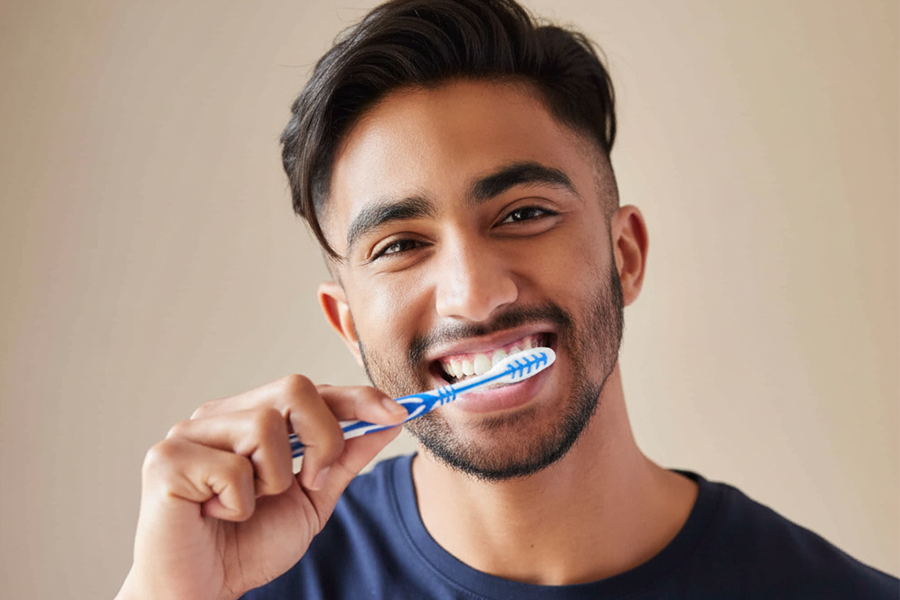 Brush twice daily to remove plaque, bacteria, and food particles that cause bad breath and poor oral hygiene.