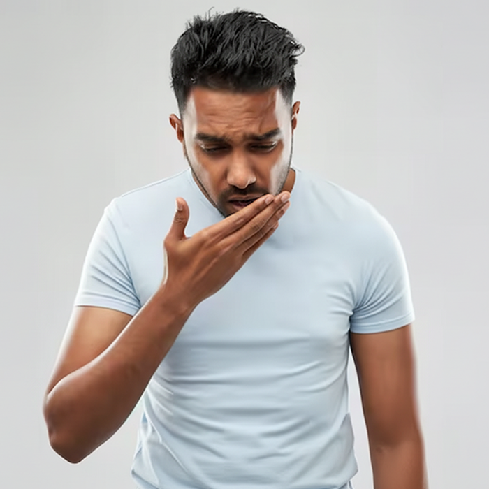Learn the common signs of bad breath such as mouth odor, tongue coating, dry mouth, and gum problems.