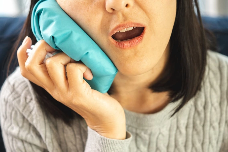 Warm Compress for TMJ Jaw Pain Relief